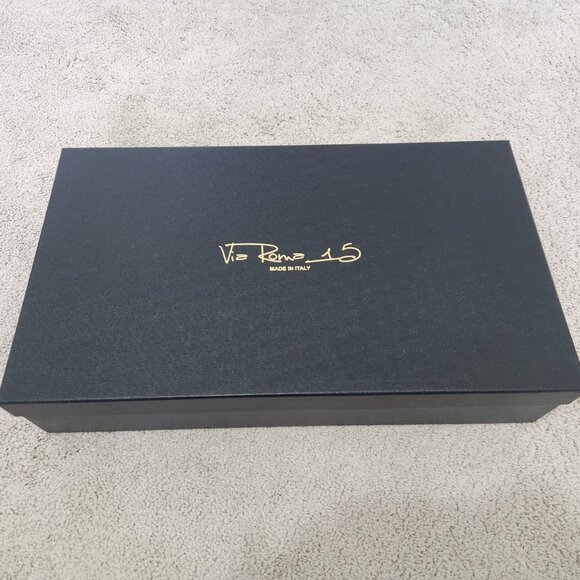 Via Roma 15 TDM leather boots + V gold 2568 Size 40 EU / 10 US - Picture 7 of 8